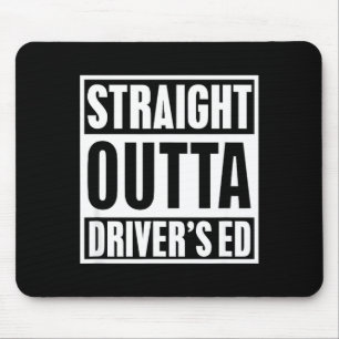 Mousepad Direto da Auto Escola Engraçado Novo Motorista