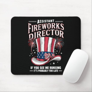 Mousepad Diretor Assistente de Fogos de Artifício EUA 4 de