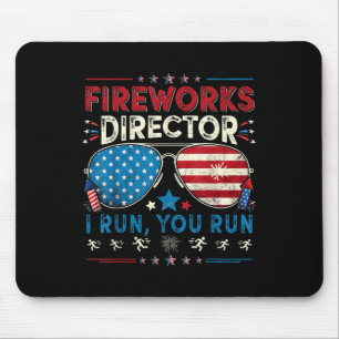 Mousepad Diretor de Fogos de Artifício Eu Corro Você Corre 