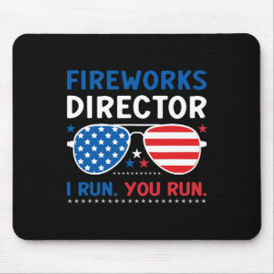 Mousepad Diretor de Fogos de Artifício Eu Corro Você Corre