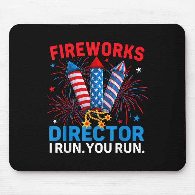 Mousepad Diretora De Fogos De Artifício Eu Lhe Lanço Engraç (Frente)