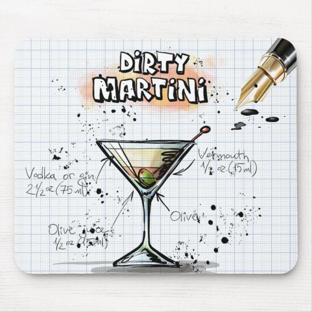 Mousepad Dirty Martini (Frente)