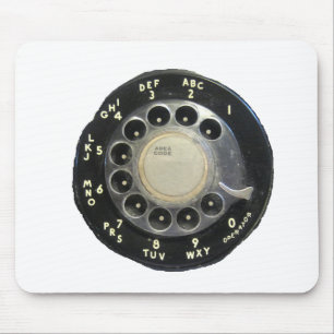 Mousepad Discagem por Telefone Rotativo Antigo