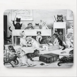 Mousepad Disciplina da Sala de Aula de Gatos, Louis Wain