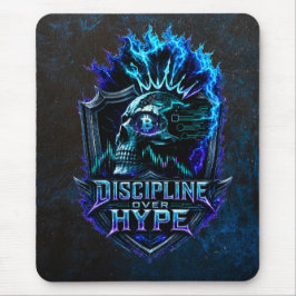 Mousepad Disciplina Sobre Hype Blue Grunge Bitcoin
