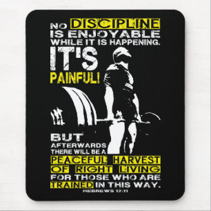 Mousepad DISCIPLINE - Motivação de Workout de Ecrã