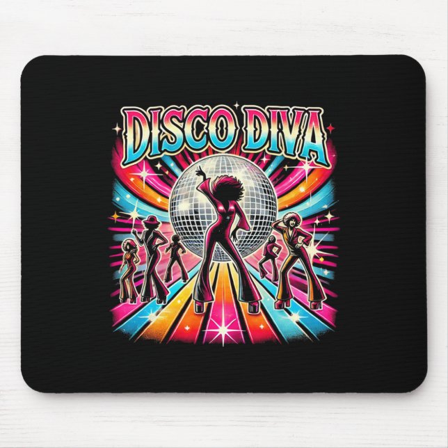 Mousepad Disco Ball Disco Diva Queen (Frente)