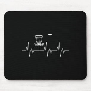 Mousepad Disco de Golfe Divertido Coração Batimento Cardíac