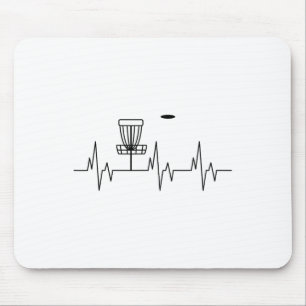 Mousepad Disco de Golfe Divertido Coração Cute Esportes Alt