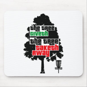 Mousepad Disco de golfe engraçado ícone de árvore de esport