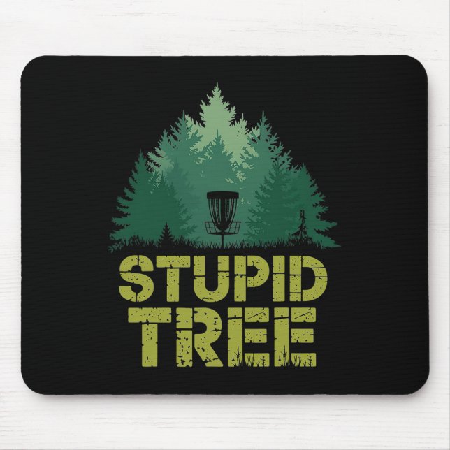 Mousepad Disco de Golfe Esportivo Árvore Estúpida Disco Eng (Frente)