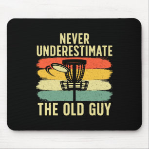Mousepad Disco de Golfe Legal para Homens Pai Avô Jogadores