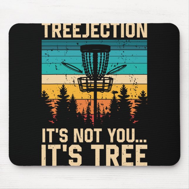 Mousepad Disco de Golfe Treejection Jogador Frisbee Engraça (Frente)