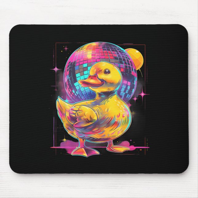 Mousepad Disco Disco Musical Dançando Borracha Disco Ducker (Frente)