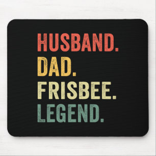 Mousepad Disco Golfe Divertido Pai Lendário Frisbee Vintage