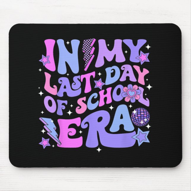 Mousepad Disco Groovy Hello Summer No Meu Último Dia De Esc (Frente)