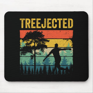 Mousepad Discos de Golfe Divertidos Treejected Batem em Árv
