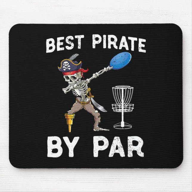 Mousepad Discos Voadores de Halloween Pirata Esqueleto Engr (Frente)