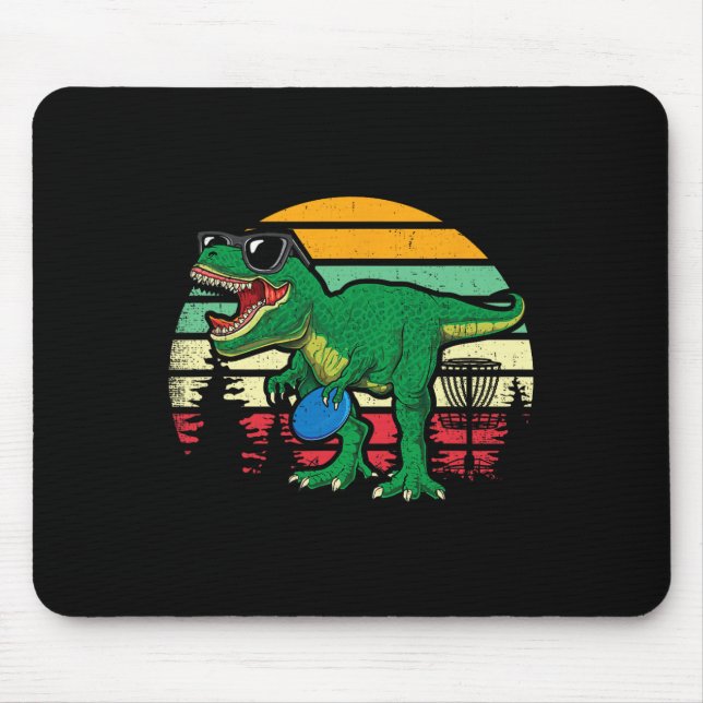 Mousepad Discos Voadores Dino Fofo T Rex Dinossauro Criança (Frente)
