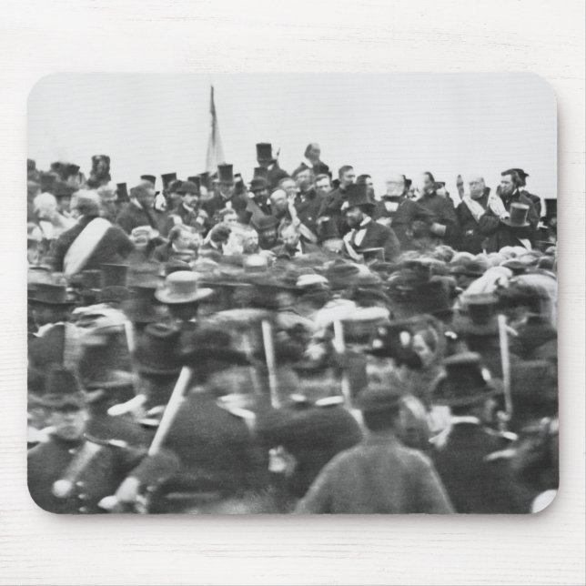 Mousepad Discurso de Gettysburg de Abe Lincoln: Fim da Guer (Frente)