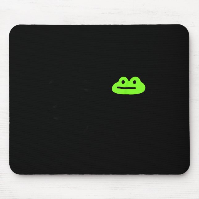 Mousepad Dishonest Frog Behave No Frog Funny Cute Frog Love (Frente)