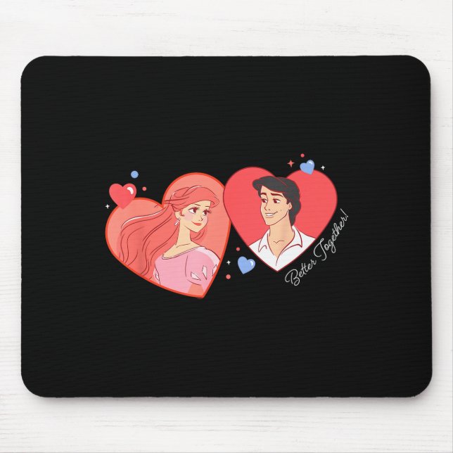Mousepad Disney Princess Ariel &amp; Eric Valentine’s Day B (Frente)