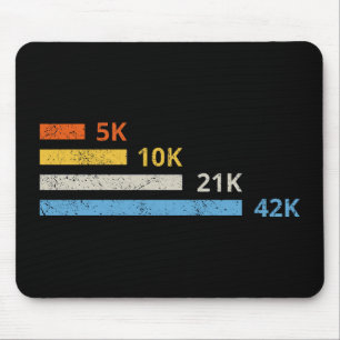 Mousepad Distâncias de Execução II - 5.000 10.000 21.000 42