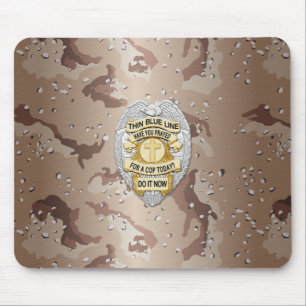 Mousepad Distintivo da Thin Blue Line