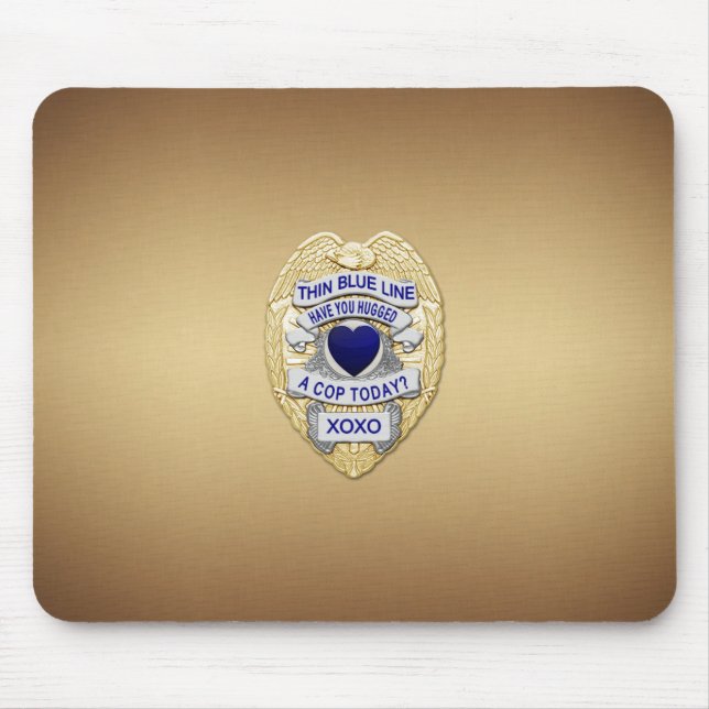 Mousepad Distintivo da Thin Blue Line (Frente)