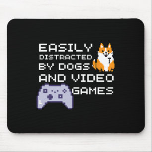 Mousepad Distraído Facilmente Por Cães E Jogadores De Vídeo