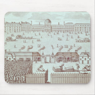 Mousepad Distribuição do pão no quiosque de Tuileries