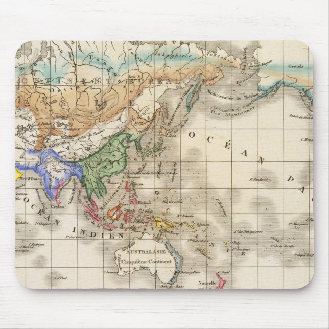 Mousepad Distribuição primitiva do gênero humano (Frente)