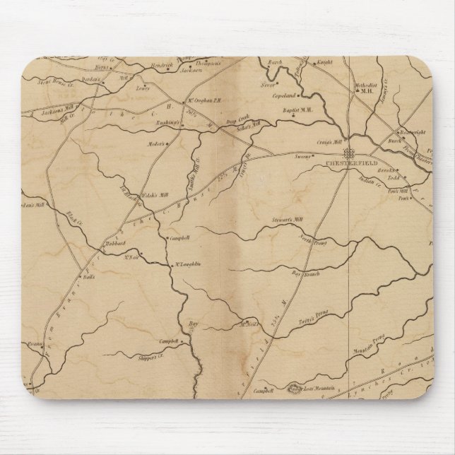 Mousepad Distrito de Chesterfield, Carolina do Sul (Frente)