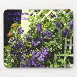 Mousepad Dito de Jardim de Clematite Roxa