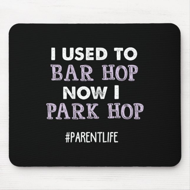 Mousepad Dito engraçado da mamãe Citação de pai Parque Vida (Frente)