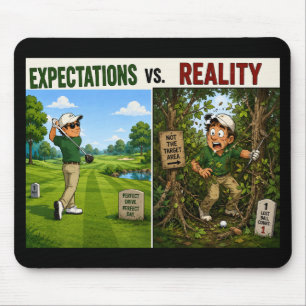 Mousepad Dito engraçado de golfe para golfista