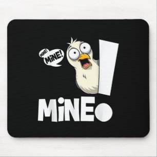 Mousepad Dito Engraçado Meu! Gaivota Ave Marinha Minha! Sar