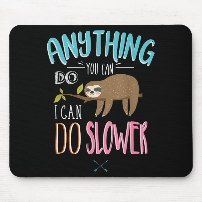 Mousepad Dito engraçado Qualquer coisa que você possa fazer (Frente)
