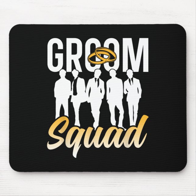 Mousepad Ditos de festa da equipe do noivo solteiro noivado (Frente)