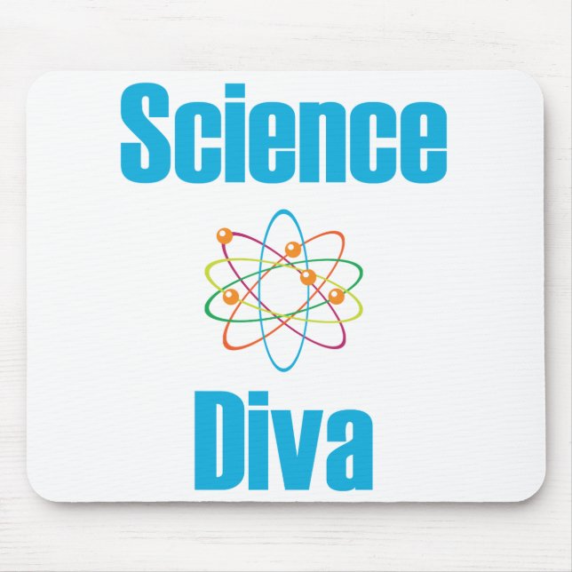 Mousepad Diva atômica da ciência (Frente)