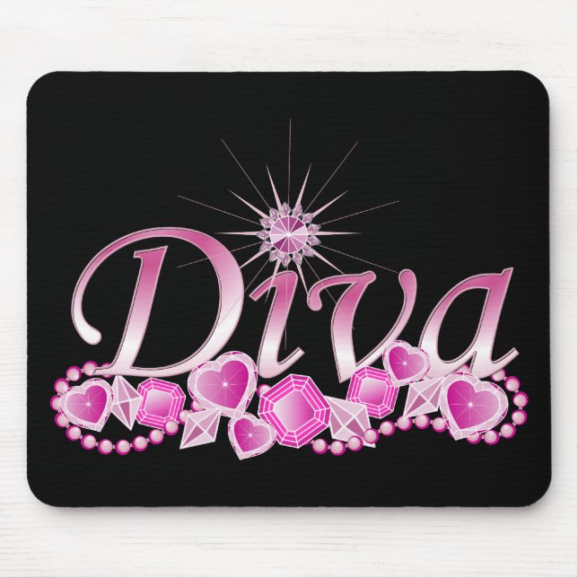 Mousepad Diva Bling (Frente)
