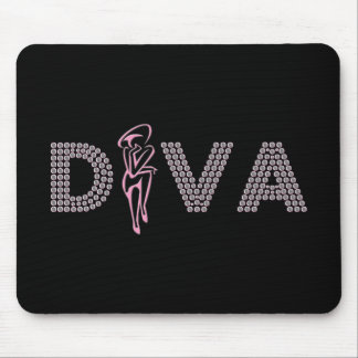 Mousepad Diva cor-de-rosa