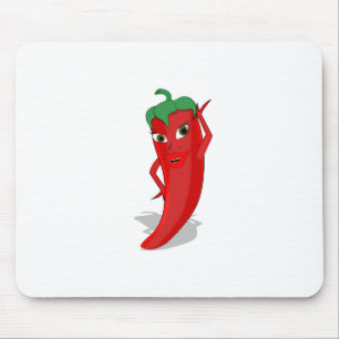 Mousepad Diva de pimenta vermelha