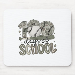 Mousepad Diversão 100 Dias De Escola Bysebyll Boné Menino E