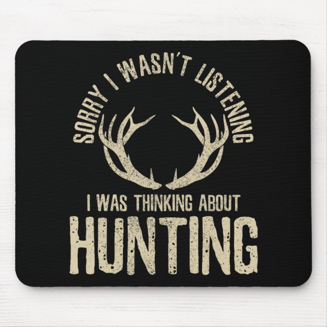 Mousepad Diversão Caça Dizendo Venison Elk Hunter G (Frente)