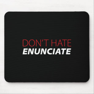 Mousepad Diversão de linguagem de sinais Asl Lip Lendo cons