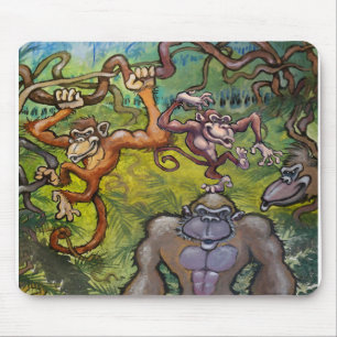 Mousepad Diversão de macacos