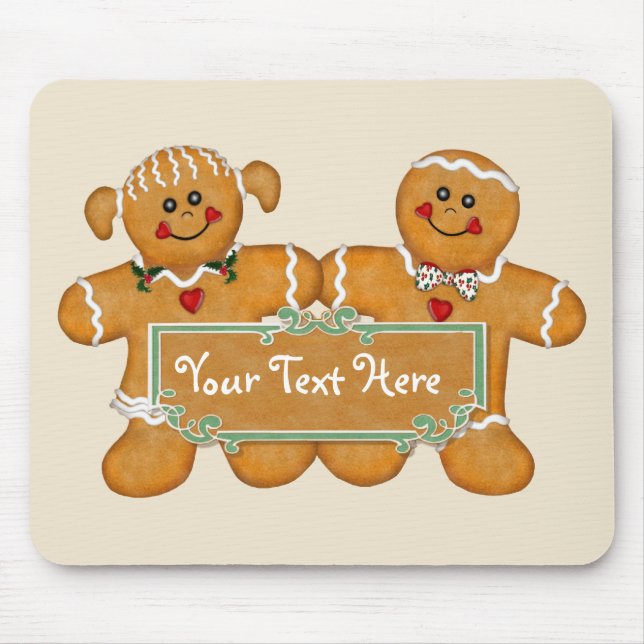 Mousepad Diversão de pão de Gengibre (Frente)