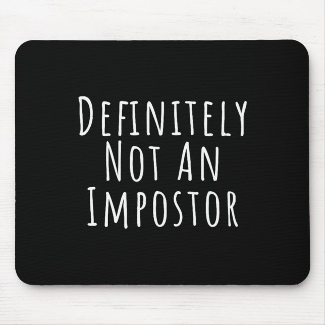 Mousepad Diversão Definitivamente não é um Impostor e Fácil (Frente)
