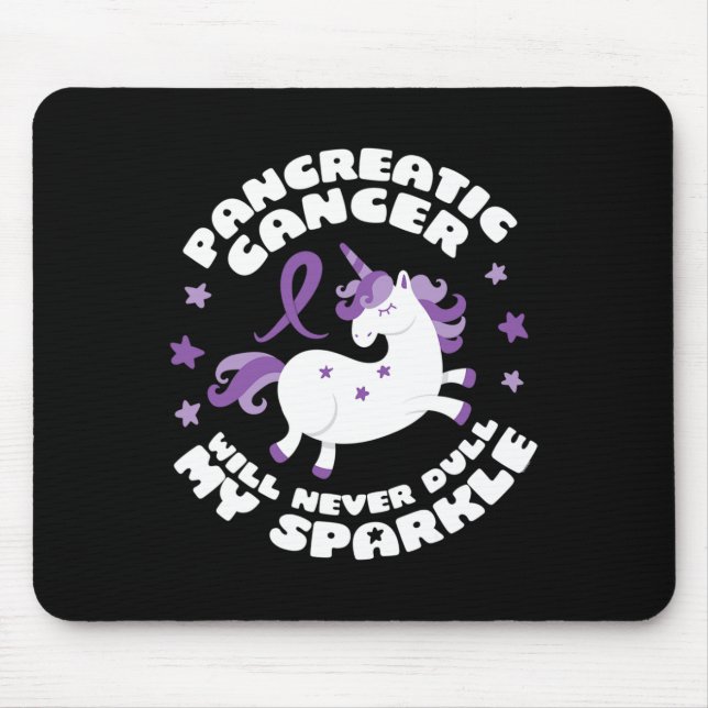 Mousepad Diversão do Câncer de pâncreas Unicorn (Frente)